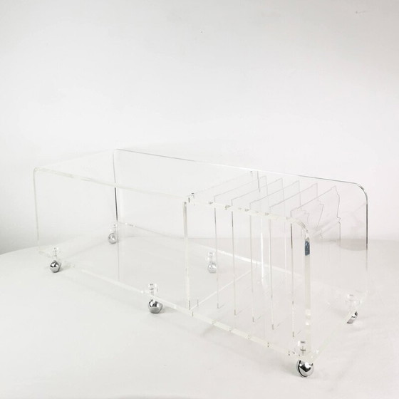 Image 1 of Vintage Space Age audio/tv unit in plexiglass, Germany 1970