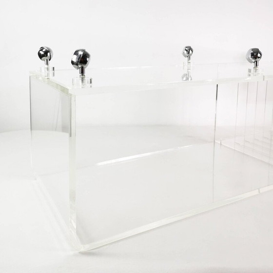 Image 1 of Vintage Space Age audio/tv unit in plexiglass, Germany 1970
