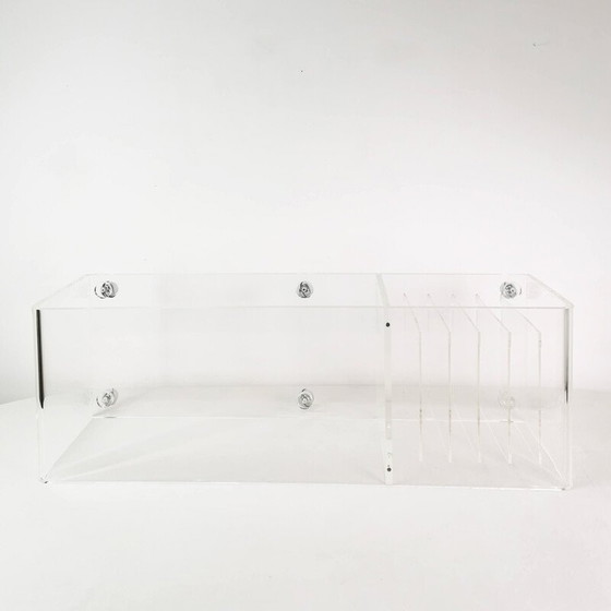 Image 1 of Vintage Space Age audio/tv unit in plexiglass, Germany 1970