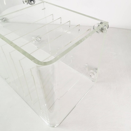 Image 1 of Vintage Space Age audio/tv unit in plexiglass, Germany 1970