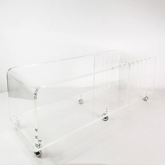 Image 1 of Vintage Space Age audio/tv unit in plexiglass, Germany 1970