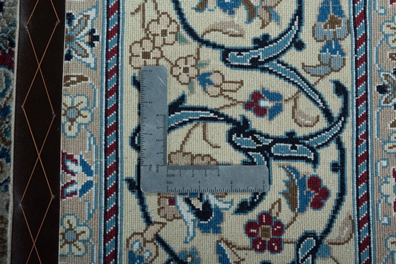 Image 1 of Hand-knotted Nain 9 La Oriental Rug With Silk - 295 X 205 Cm