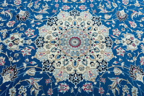 Image 1 of Hand-knotted Nain 9 La Oriental Rug With Silk - 295 X 205 Cm