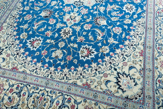 Image 1 of Hand-knotted Nain 9 La Oriental Rug With Silk - 295 X 205 Cm