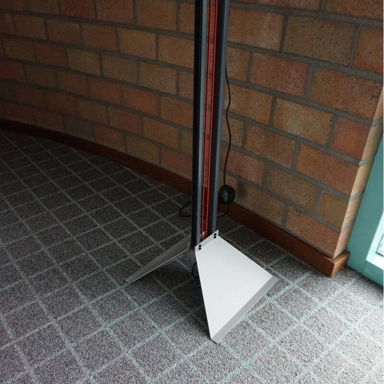 Image 1 of Vintage modernist black metal floor lamp "Lotus" by Michel Krechting for Profilight, The Netherlands 1982