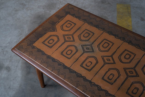 Image 1 of Unique coffee table with copper top