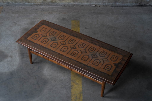 Unique coffee table with copper top