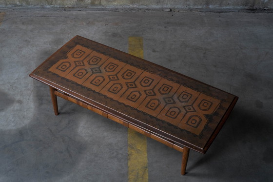 Image 1 of Unique coffee table with copper top