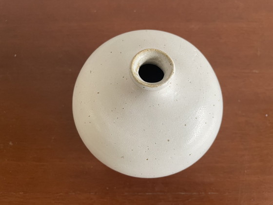 Image 1 of White Artificial Pottery Vase