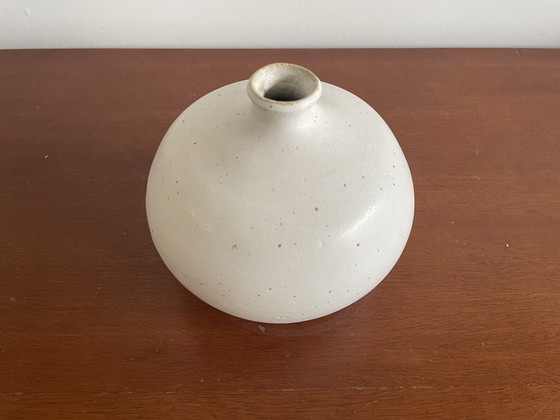 Image 1 of White Artificial Pottery Vase