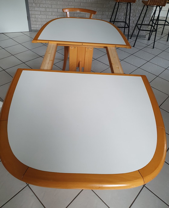 Image 1 of Danish Furniture Manufacturers J.L. Moller dining table + six chairs