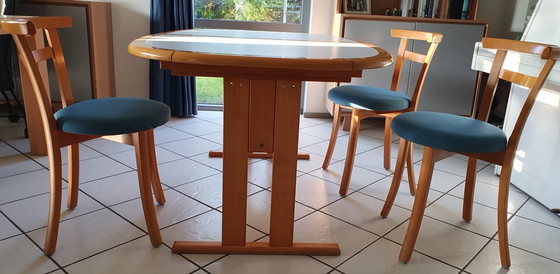 Image 1 of Danish Furniture Manufacturers J.L. Moller dining table + six chairs