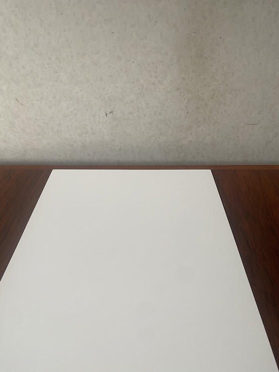 Image 1 of Vintage extendable rosewood dining room table 