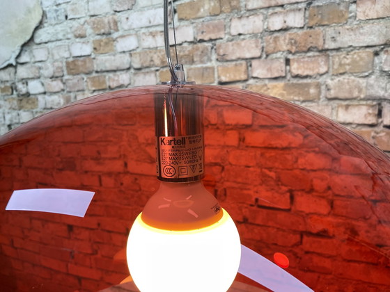 Image 1 of Kartell FL/Y Transparent red lamp