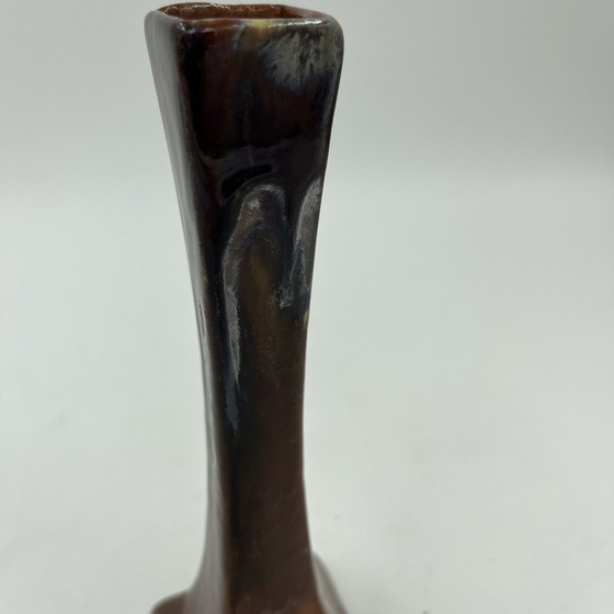 Image 1 of Art Deco Soliflore Vase From La Faïencerie De Thulin