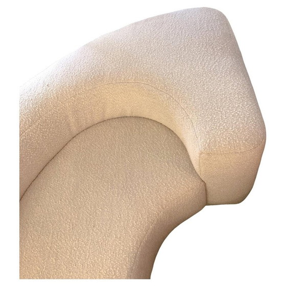 Image 1 of Vintage Lara sofa in white boucle upholstery by Roberto Pamio and Renato Toso for Stilwood