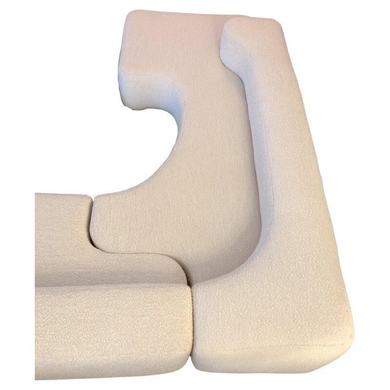 Image 1 of Vintage Lara sofa in white boucle upholstery by Roberto Pamio and Renato Toso for Stilwood