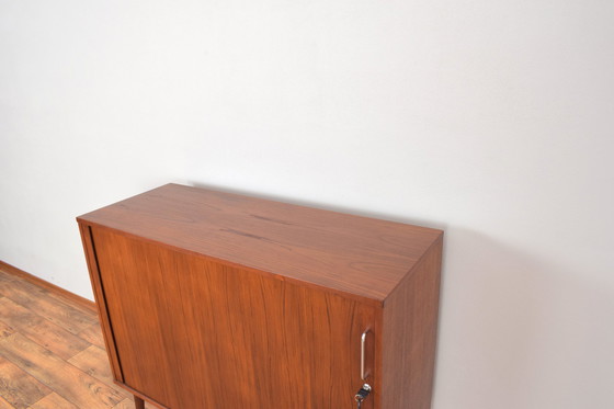 Image 1 of Mid-Century Danish Teak Tambour Doors Sideboard, 1960S.