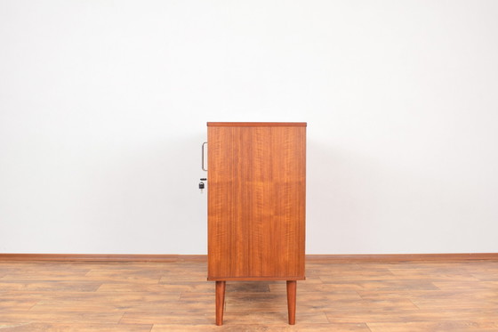 Image 1 of Mid-Century Danish Teak Tambour Doors Sideboard, 1960S.