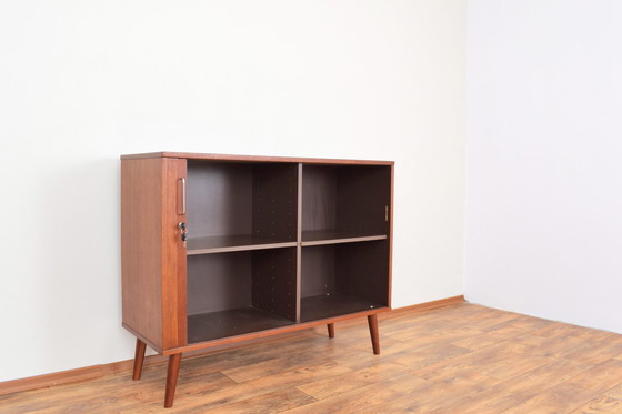 Image 1 of Mid-Century Danish Teak Tambour Doors Sideboard, 1960S.