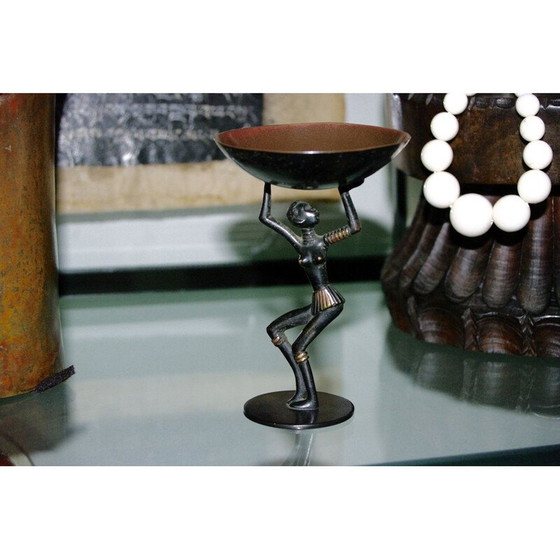 Image 1 of Scultura in bronzo art déco d'epoca di Richard Rohac per gli Atelier Agénauer, 1930