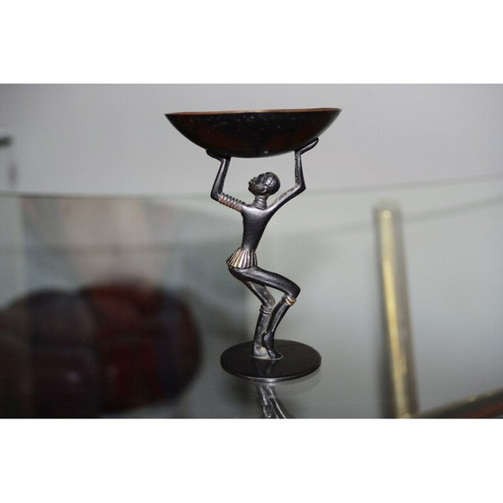 Image 1 of Scultura in bronzo art déco d'epoca di Richard Rohac per gli Atelier Agénauer, 1930