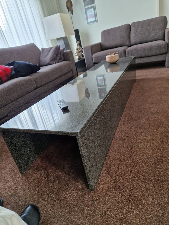 Image 1 of Black granite coffee table