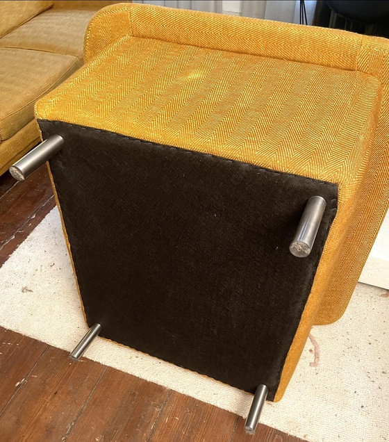 Image 1 of Vintage 3-seat sofa + lounge chair