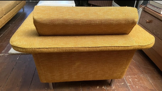Image 1 of Vintage 3-seat sofa + lounge chair