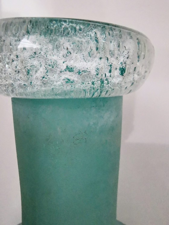 Image 1 of Vase, Ice Glass, 1990s.