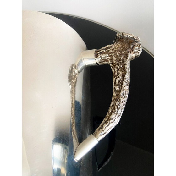Image 1 of Vintage silver metal ice bucket by Ralph Lauren