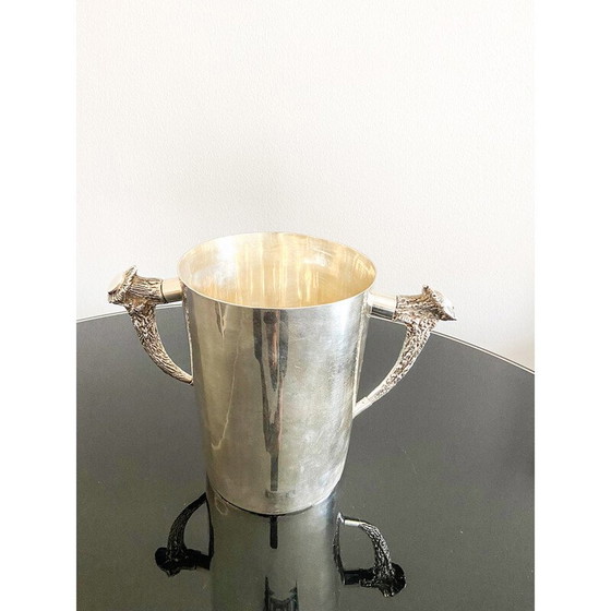 Image 1 of Vintage silver metal ice bucket by Ralph Lauren