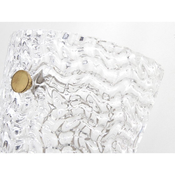 Image 1 of Pair of vintage scandinavian crystal wall lamps