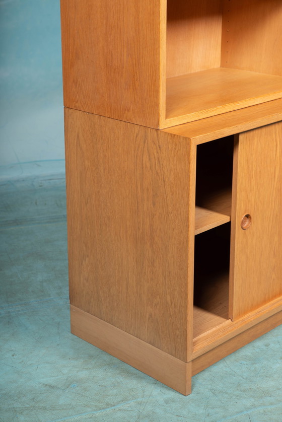 Image 1 of Vintage Børge Mogensen blond wall unit, Swedish minimalist