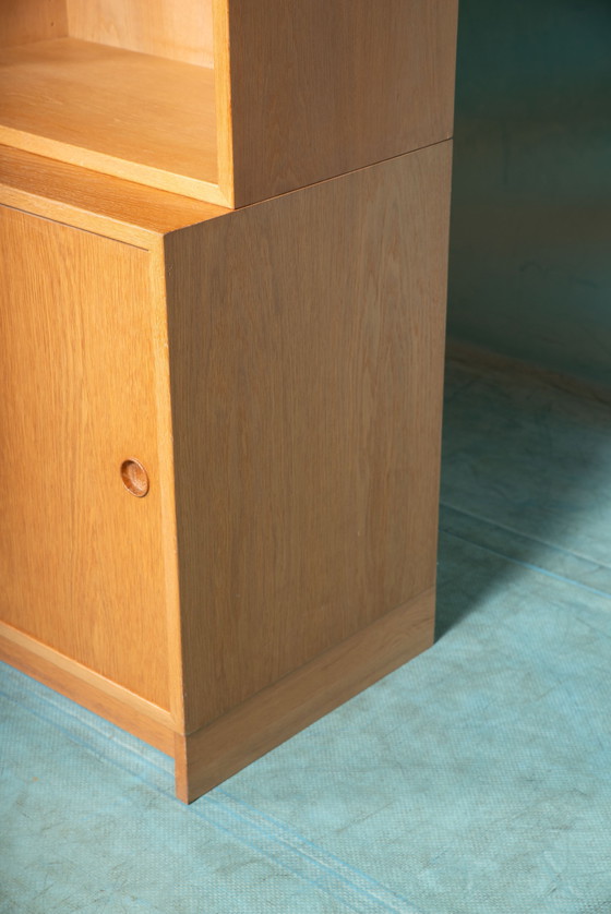 Image 1 of Vintage Børge Mogensen blond wall unit, Swedish minimalist