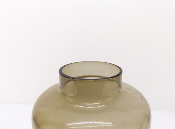 Image 1 of Candleholder Smoked Glass Hans-Agne Jakobsson For Markaryd Model L-102/32 - 1960