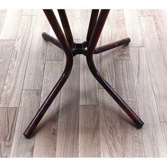 Image 1 of Vintage industrial metal pedestal table