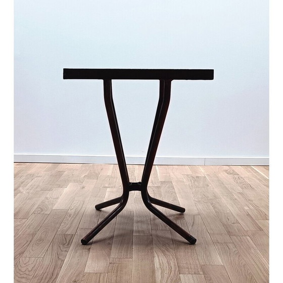 Image 1 of Vintage industrial metal pedestal table