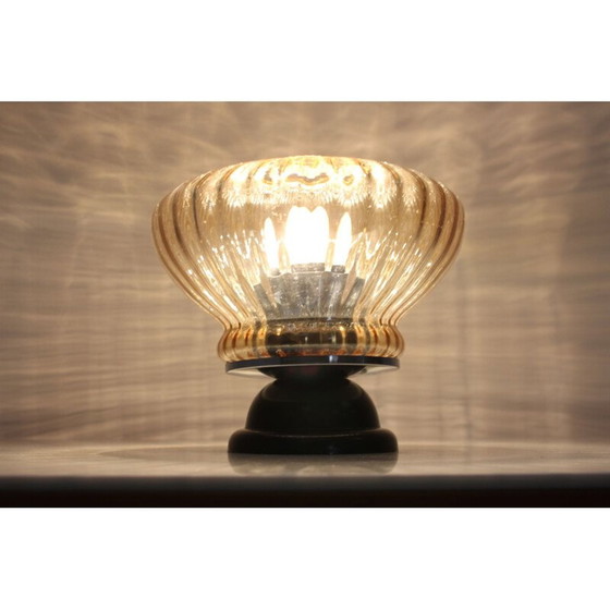 Image 1 of Lampada da tavolo in vetro vintage, Cecoslovacchia 1970