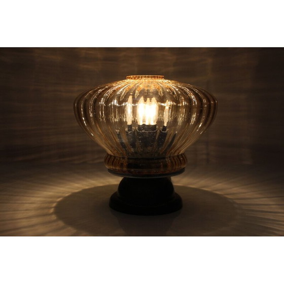 Image 1 of Lampada da tavolo in vetro vintage, Cecoslovacchia 1970