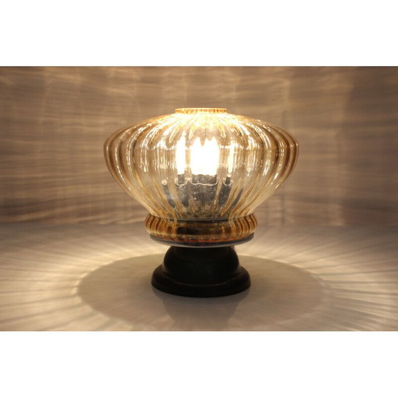 Image 1 of Lampada da tavolo in vetro vintage, Cecoslovacchia 1970