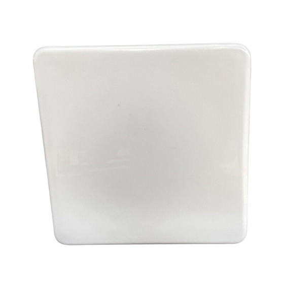 Image 1 of Vintage square white glass ceiling lamp for RZB Bamberg, Germany 1970