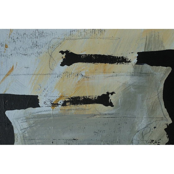 Image 1 of Vintage Strut oil on board by Lage Löfdahl, 1980s