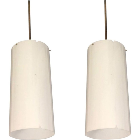 Image 1 of Pair of vintage pendants by Erik Moller for Louis Poulsen
