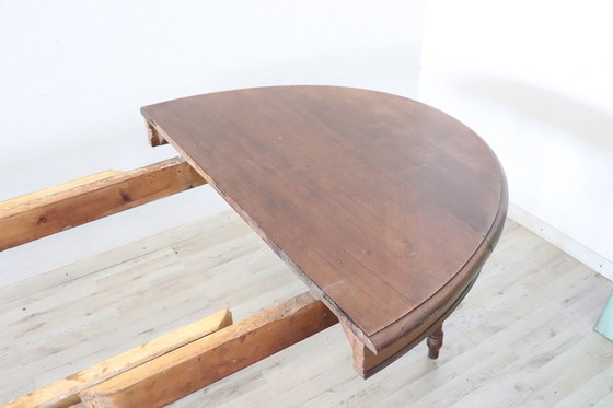 Image 1 of Antique Wooden Extendable Dining Table