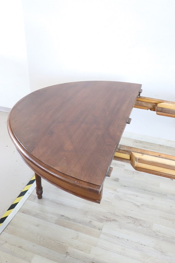 Image 1 of Antique Wooden Extendable Dining Table