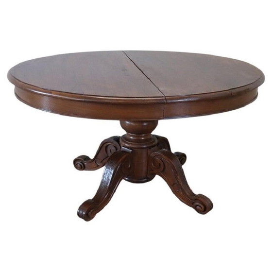 Image 1 of Antique Wooden Extendable Dining Table