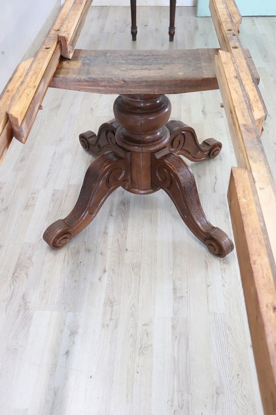 Image 1 of Antique Wooden Extendable Dining Table