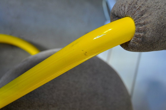 Image 1 of 2 Yellow Metal Chairs