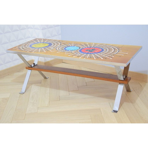 Vintage coffee table by Juliette Belarti, 1970